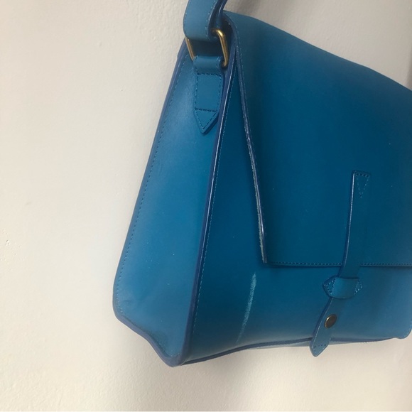 ❤️Blue IIIBeca by Joy Gryson Leather Bag Saddle Crossbody Bag - Picture 5 of 11